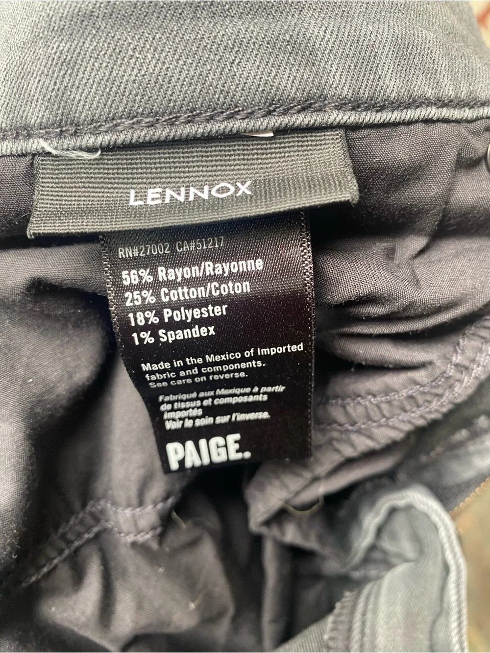 PAIGE Men's Slim Straight Lennox Jeans in Washed Charcoal